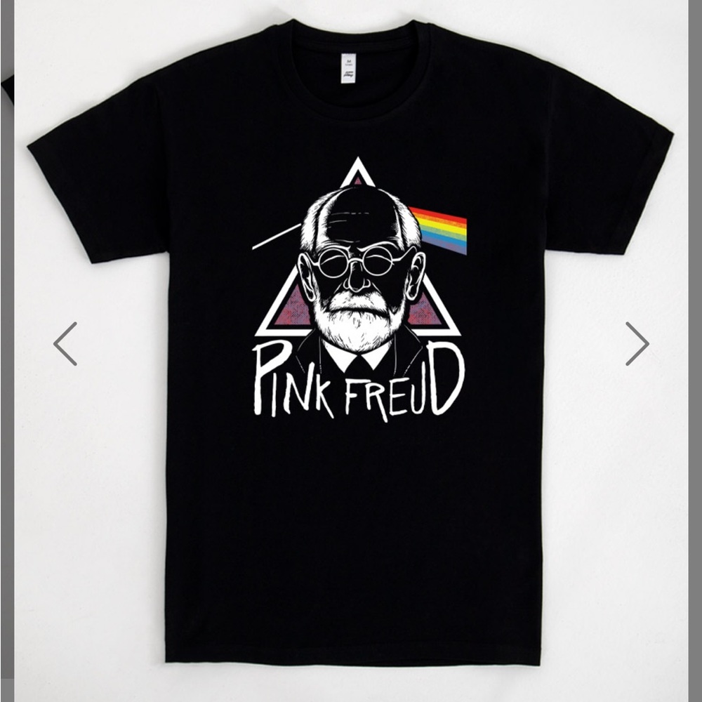Pink Freud black T-Shirt Large New
